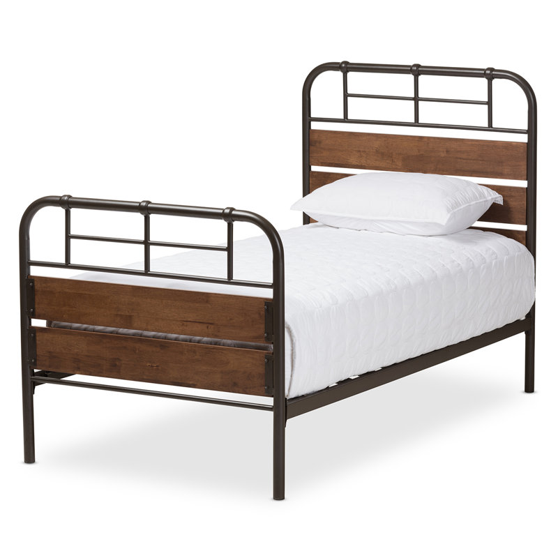 Williston Rob Rustic Industrial Twin Platform Bed & Reviews